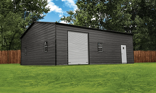 a metal building